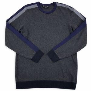 M&S Jumper Sweater Men's Crewneck Knit Grey Large - New Without Tags